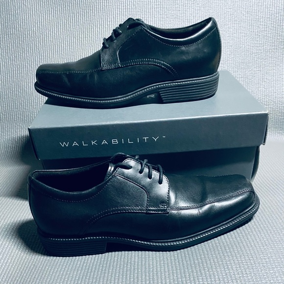 Rockport Mens Dress Shoes Square Toe Walkability - Picture 1 of 3